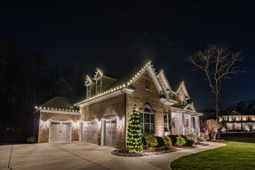 Residential Christmas Lights Installation in Dacula