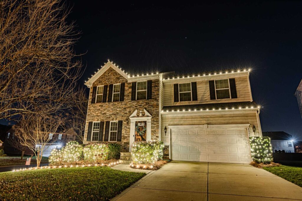 Professional Christmas light service in Dacula